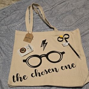 Harry Potter tote set 3 pieces from Tokyo (tote, pin & pen)